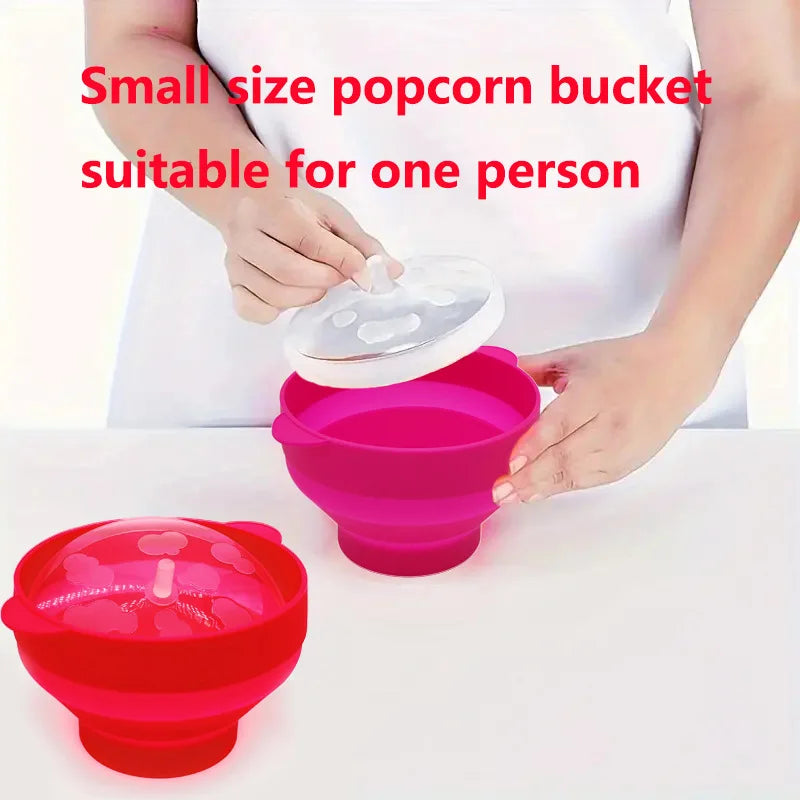 Silicone Microwave Popcorn Maker – BPA-Free Collapsible Bowl Popcorn Maker Bowl Axl
