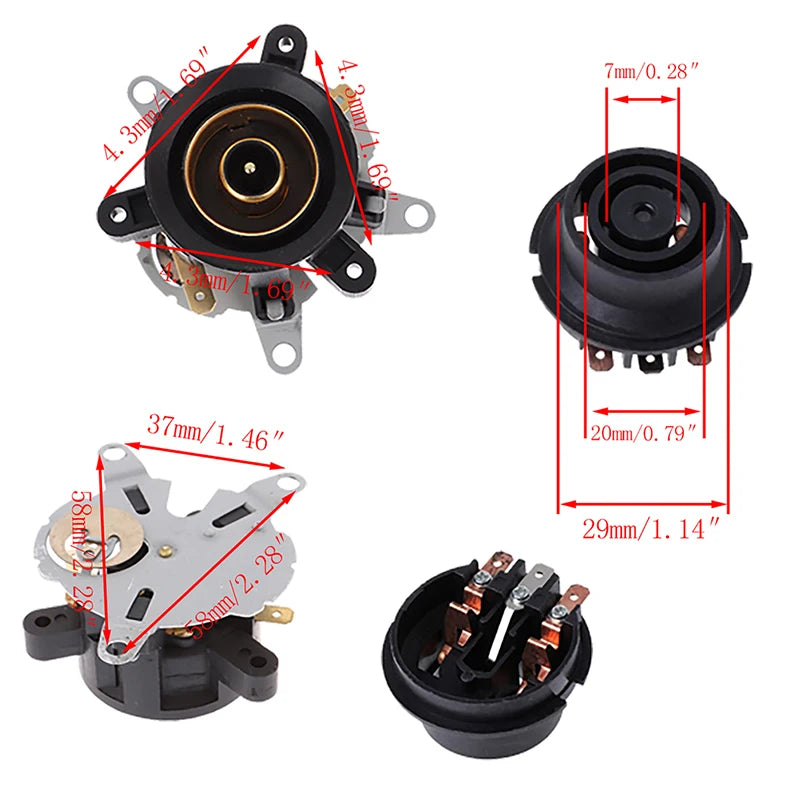 Electric Kettle Thermostat Replacement – Top & Base Socket Set Kettle Replacement Parts Axl