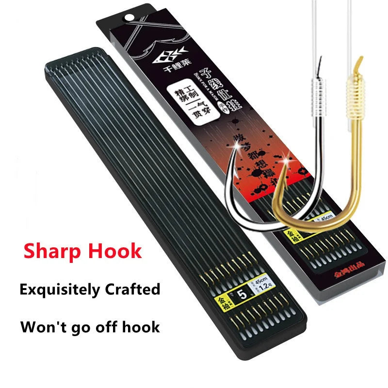 Steel Alloy Double Fishing Hooks – 20 Pack (10 Pairs) Non-Barb Fishing Hooks Axl