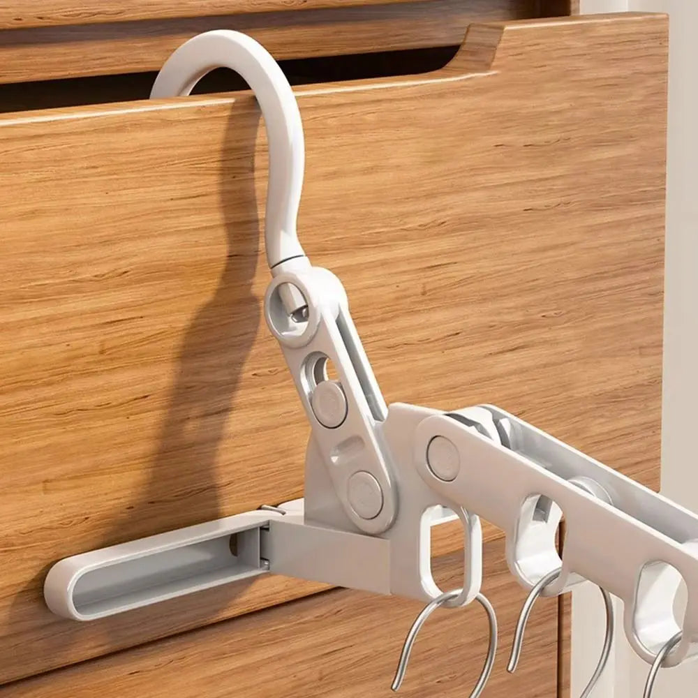 Foldable Travel Clothes Drying Rack – 5-Hole Hook Foldable Drying Rack Axl