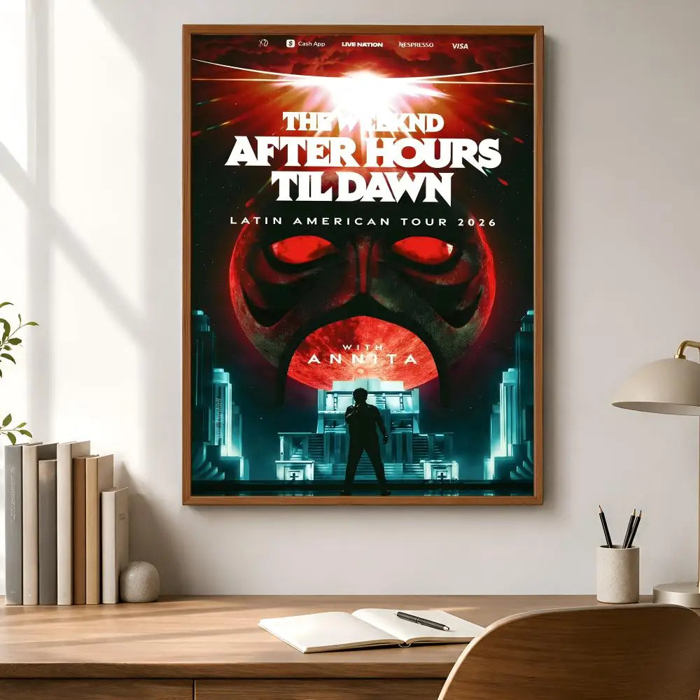 The Weeknd Waterproof PVC Peel-and-Stick HD Wall Poster Wall Art Poster Axl