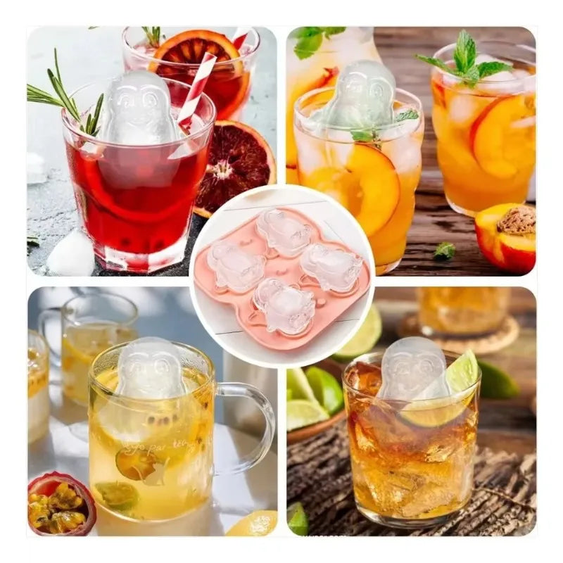 KEMORELA Penguin Silicone Ice Cube Tray with Lid | BPA-Free Silicone Ice Cube Tray Axl