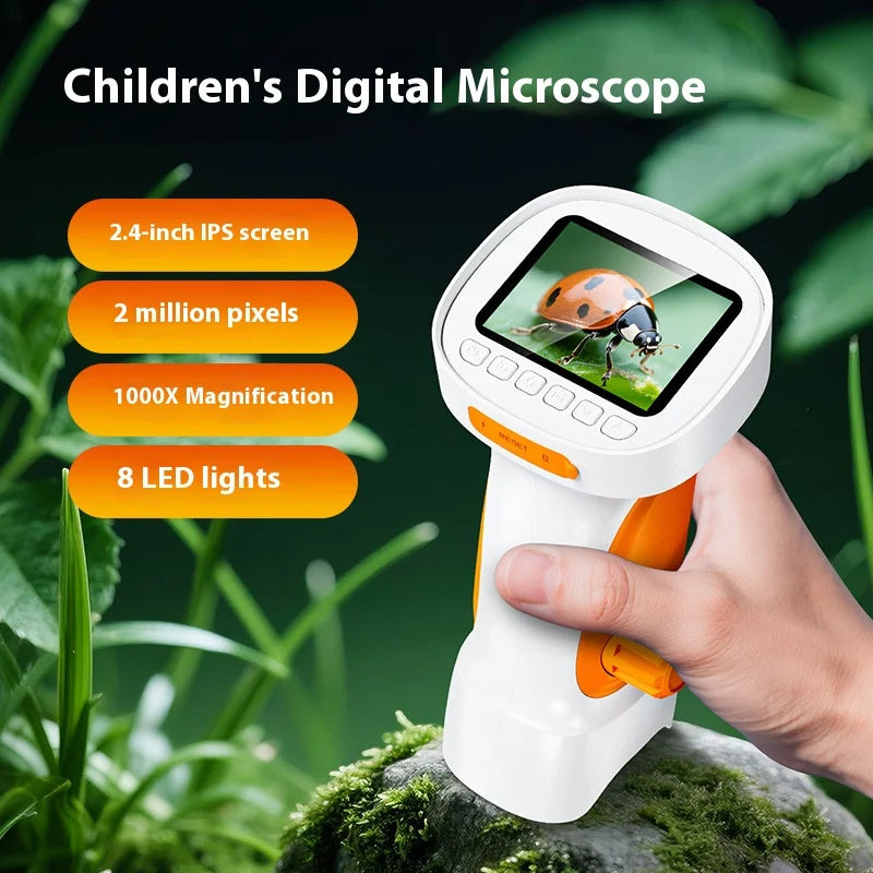 2.4" HD Digital Microscope – 2MP 500X Magnifier LCD Screen Digital Microscope Axl