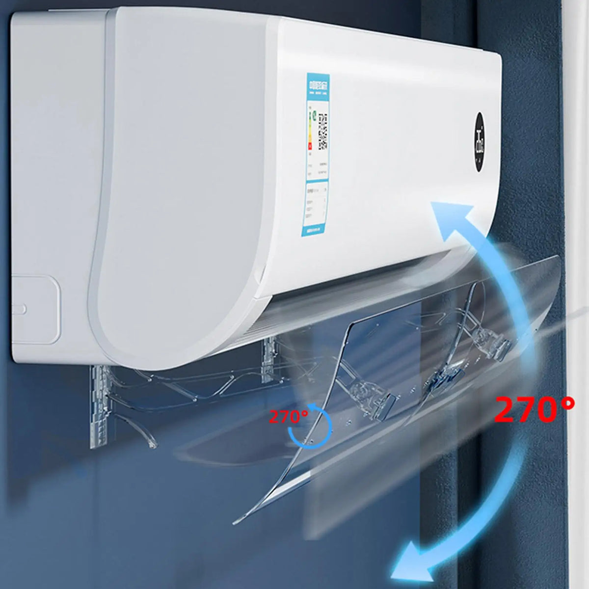 Retractable AC Wind Deflector – Tool-Free Wall-Mounted Universal AC Wind Deflector Axl