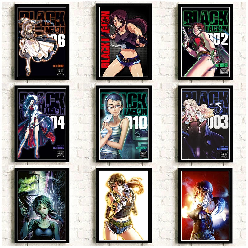 Black Lagoon Anime Poster – Modern Art Wall Decor Print Anime Wall Poster Axl