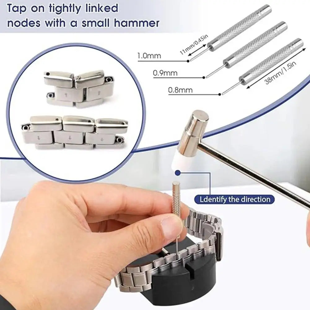 Watch Link Remover Tool Kit – 11-Piece Band Pin Repair Set Watch Repair Kit Axl