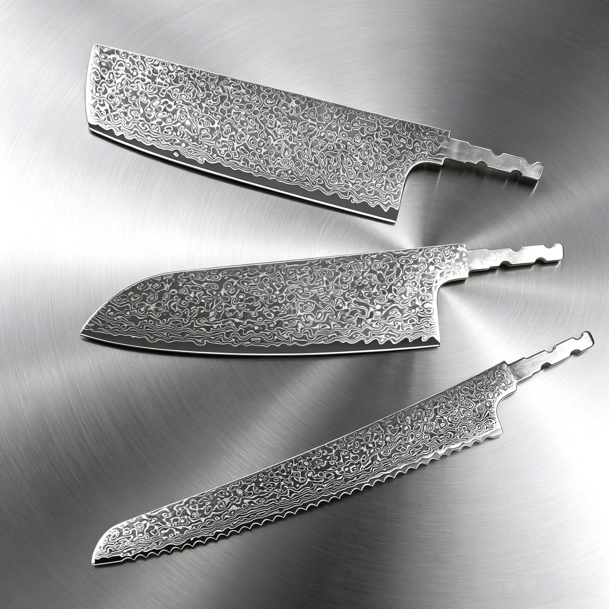 Hand-Forged Damascus Steel Unfinished Cleaver Blade Blank Knife Making Blank Axl