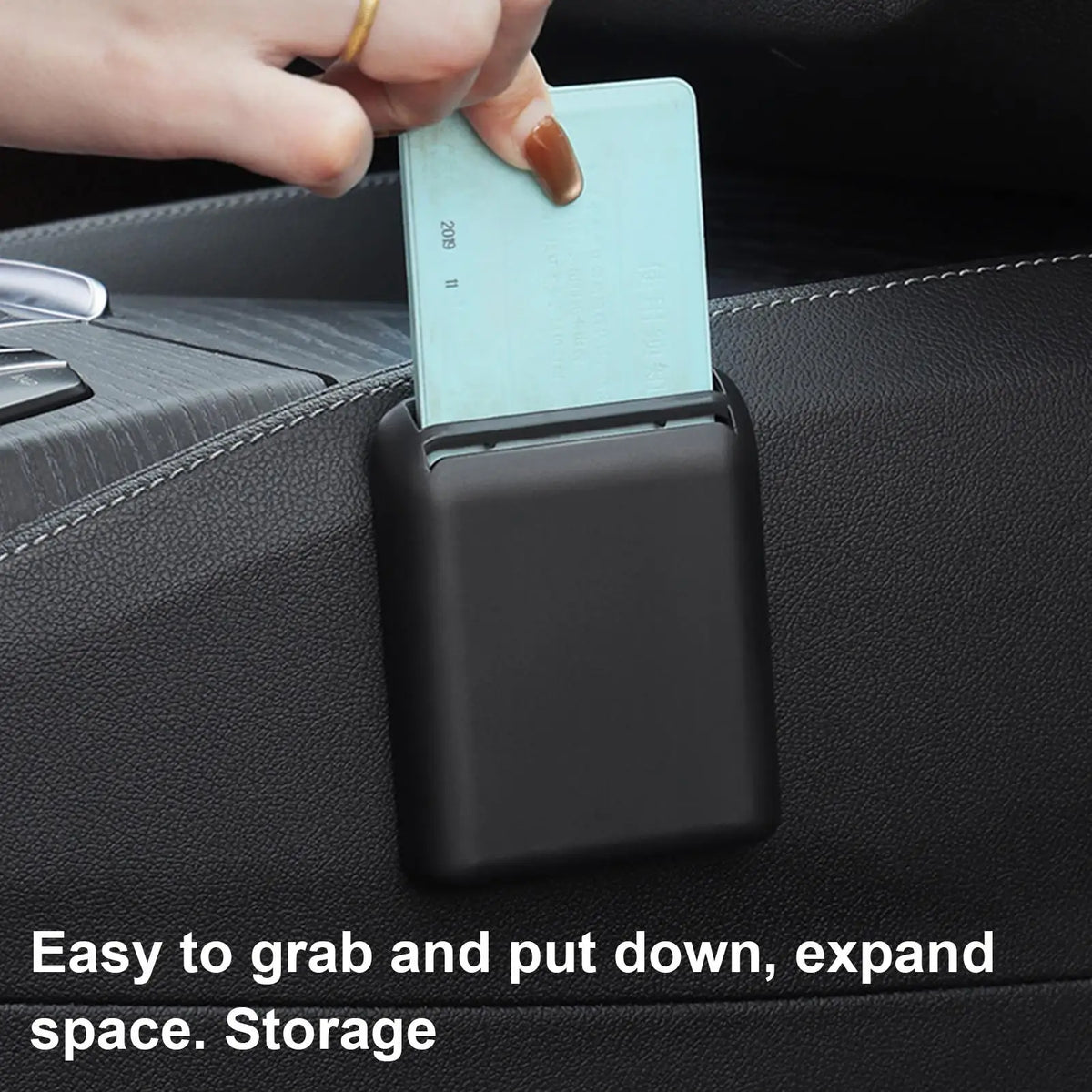 Adhesive Car Card Holder – Registration & Receipt Organizer Car Card Organizer Axl