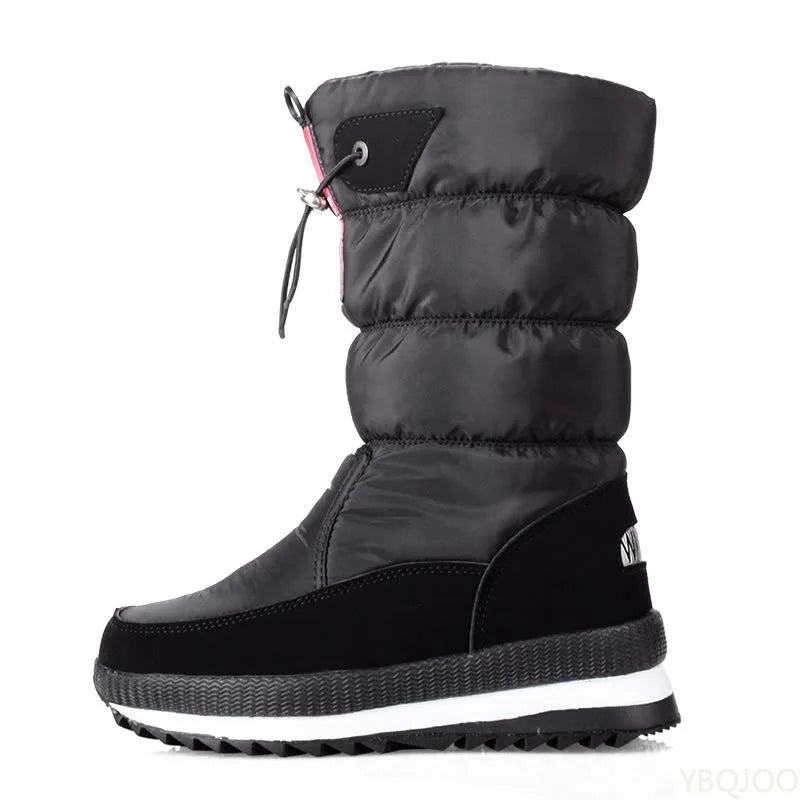 Women's Waterproof Non-Slip Plush Mid-Calf Snow Boots Women's Snow Boots Axl