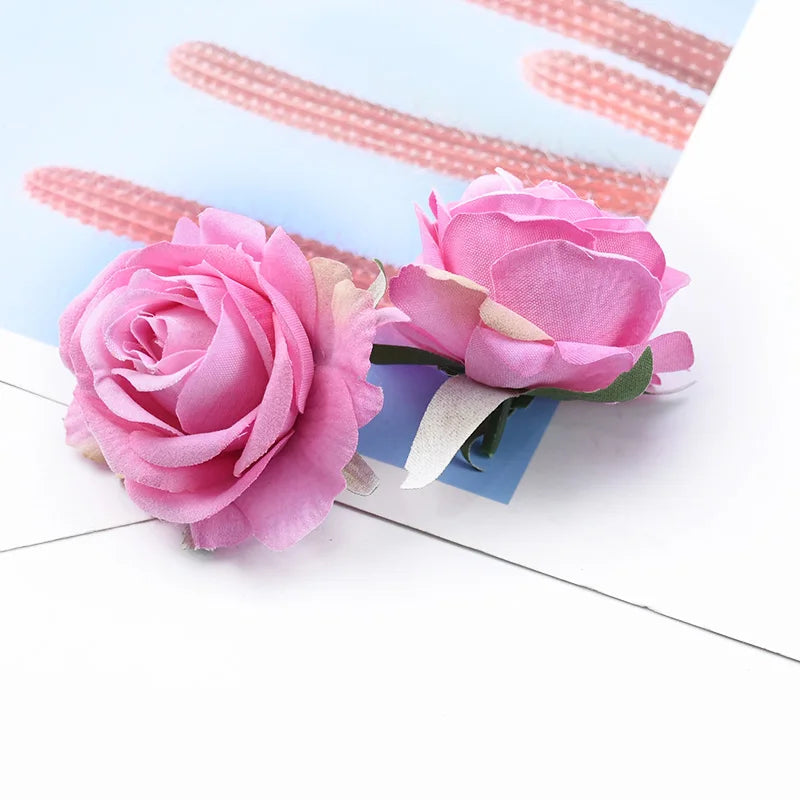 Velvet Silk Rose Heads 10/20 Pcs – Artificial Flowers for DIY Décor Artificial Silk Flowers Axl color 6 10 Pieces