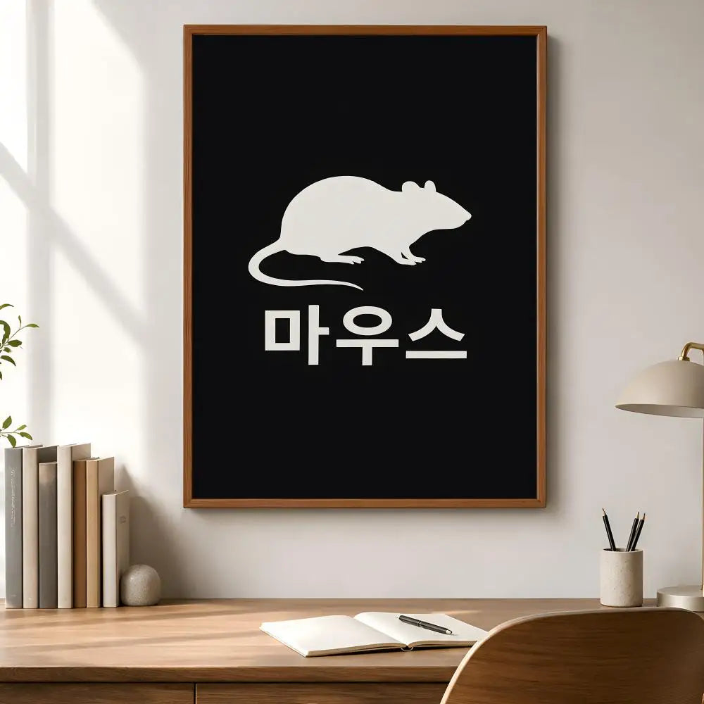 TV Mouse Wall Poster – Self-Adhesive Waterproof HD Wall Art Decorative Wall Poster Axl