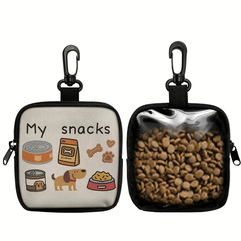 Portable Dog Treat Training Pouch with Zipper & Strap Dog Training Pouch Axl My Snacks 1pc