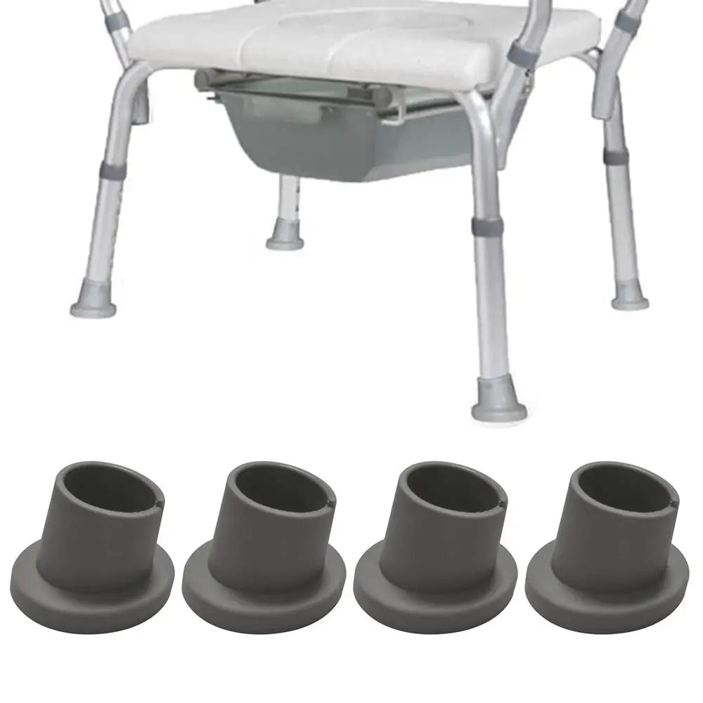 Rubber Replacement Feet for Shower Chair & Bath Seat – 1-1/8" ID Shower Chair Accessory Axl