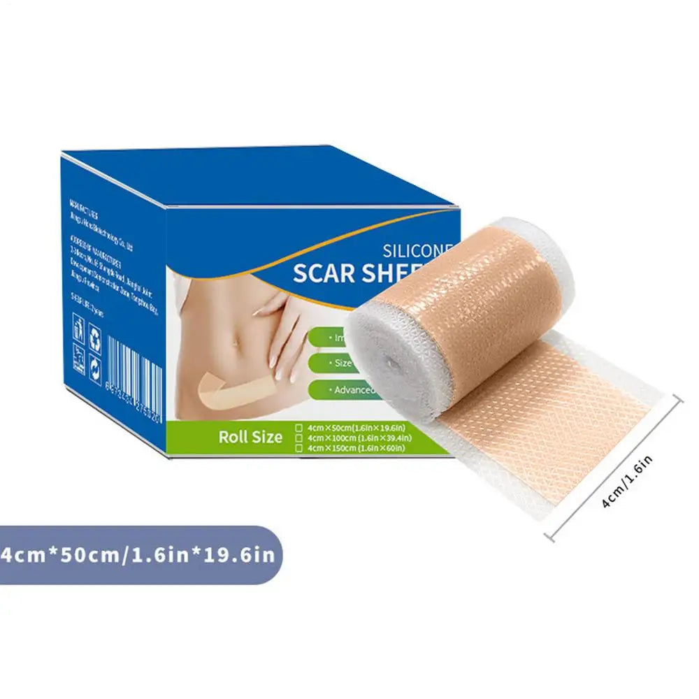 Silicone Scar Sheets – Reusable Self-Adhesive Breathable Tape Silicone Scar Tape Axl 50cm