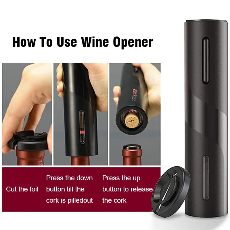 BALASHOV Electric Wine Opener & Foil Cutter | Auto Corkscrew Electric Wine Opener Axl