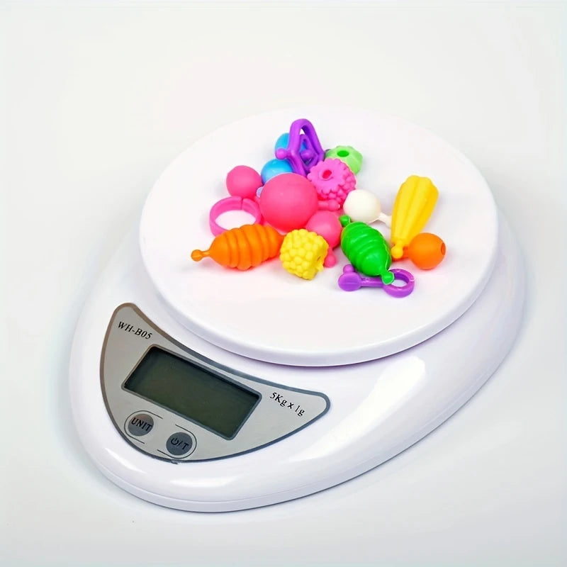 KEMORELA 5KG Digital Kitchen Scale – LCD, 1g Accuracy Digital Kitchen Scale Axl