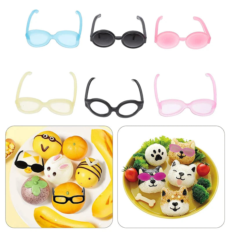 Bento Box Decoration Toppers – Glasses & Headwear 4/8/16 Pcs Bento Decoration Picks Axl