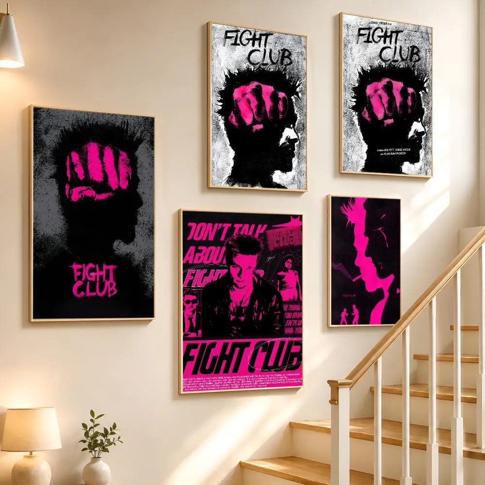 Fight Club Poster Waterproof PVC Wall Sticker | Home Décor Wall Poster Sticker Axl