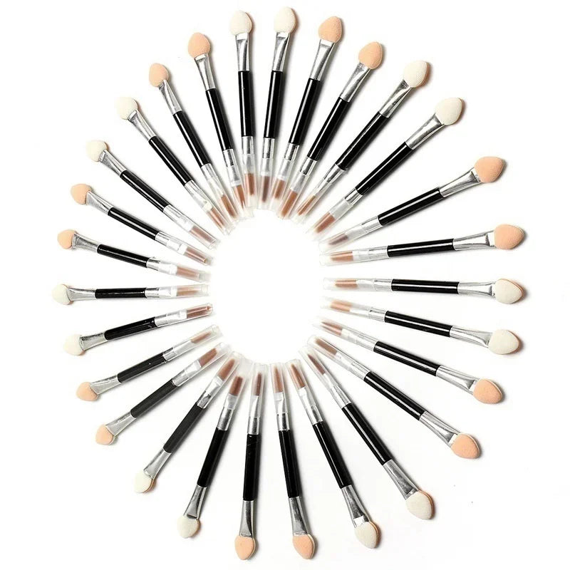10-Pc Double-Ended Eyeshadow Sponge Lip Applicator Brush Set Makeup Applicator Set Axl