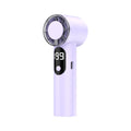 USB Rechargeable Handheld Fan – Portable Compact Desktop Fan Handheld Portable Fan Axl Purple