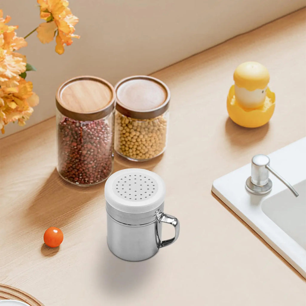 Stainless Steel Seasoning Shaker | Rustproof Fine Mesh Dredge Seasoning Shaker Axl