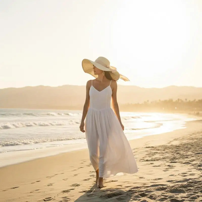 Women's Foldable Wide Brim Straw Sun Hat – UV Beach Travel Wide Brim Sun Hat Axl