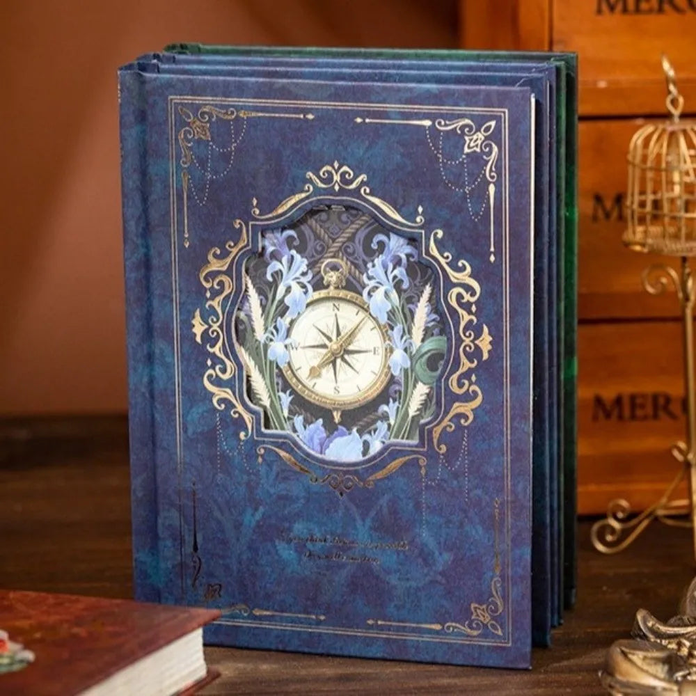 Vintage Hardcover Notebook 192 Pages Flower Butterfly Foil Journal Hardcover Notebook Axl