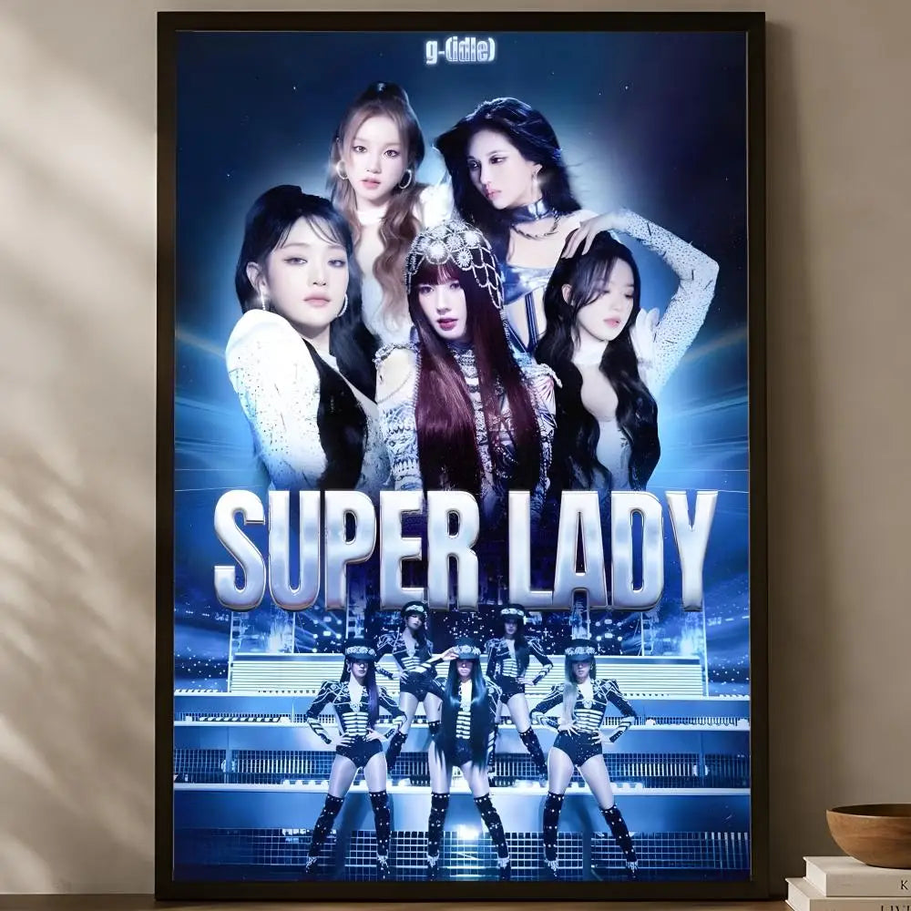 (G)I-DLE Self-Stick HD Wall Poster – Waterproof K-Pop Decor Wall Art Poster Axl