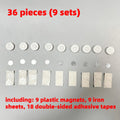 9-Set Magnetic Remote Control Holders – No-Drill Wall Mount Remote Control Holder Axl 9 Sets