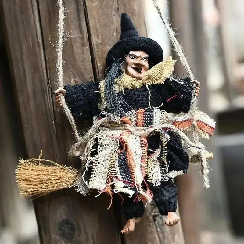 Halloween Hanging Witch Doll Ornament | Scary Party Decor Halloween Hanging Decor Axl