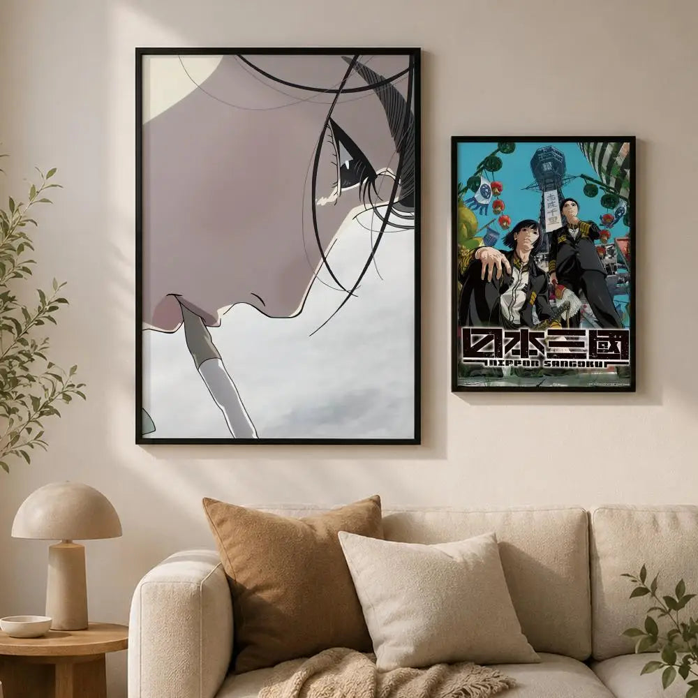 Nippon Sangoku PVC Wall Poster – Peel & Stick HD Art Decor Wall Art Poster Axl
