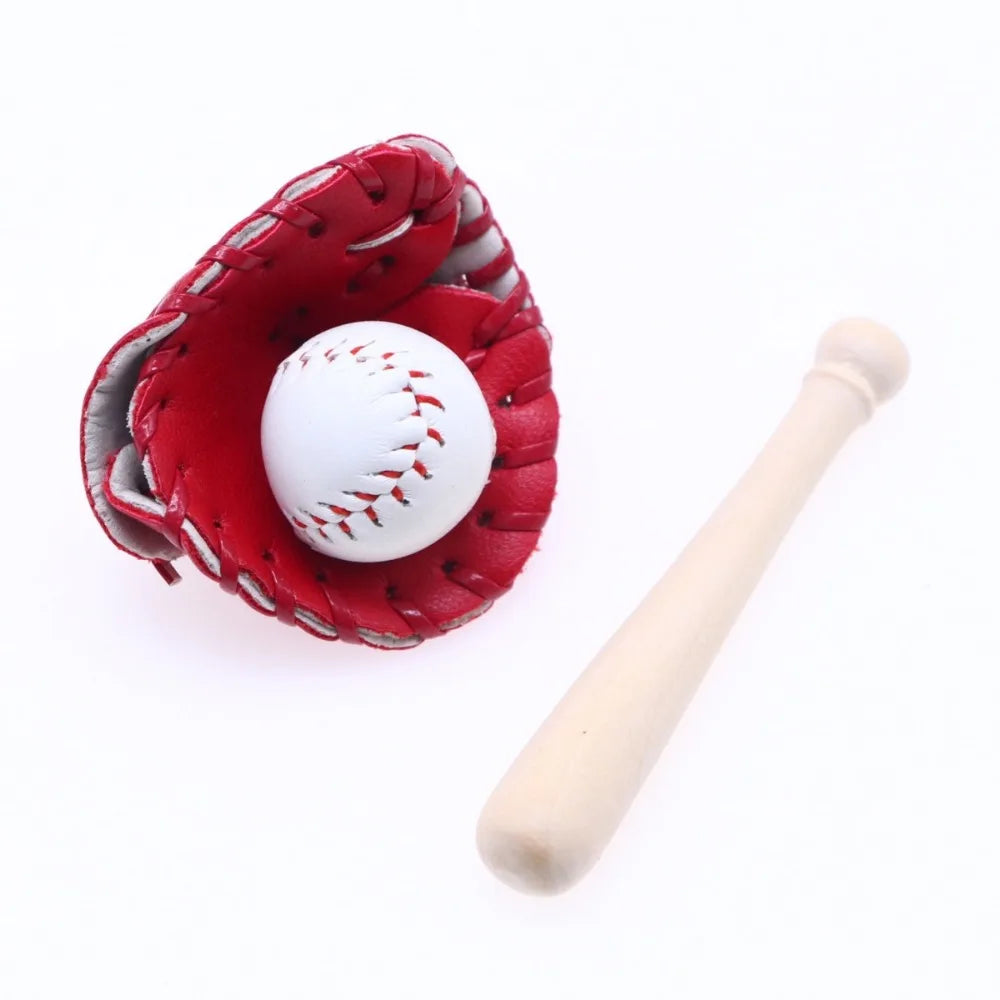 1/6 & 1/12 Miniature Baseball Kit – DIY Dollhouse Accessories Dollhouse Accessories Axl Red