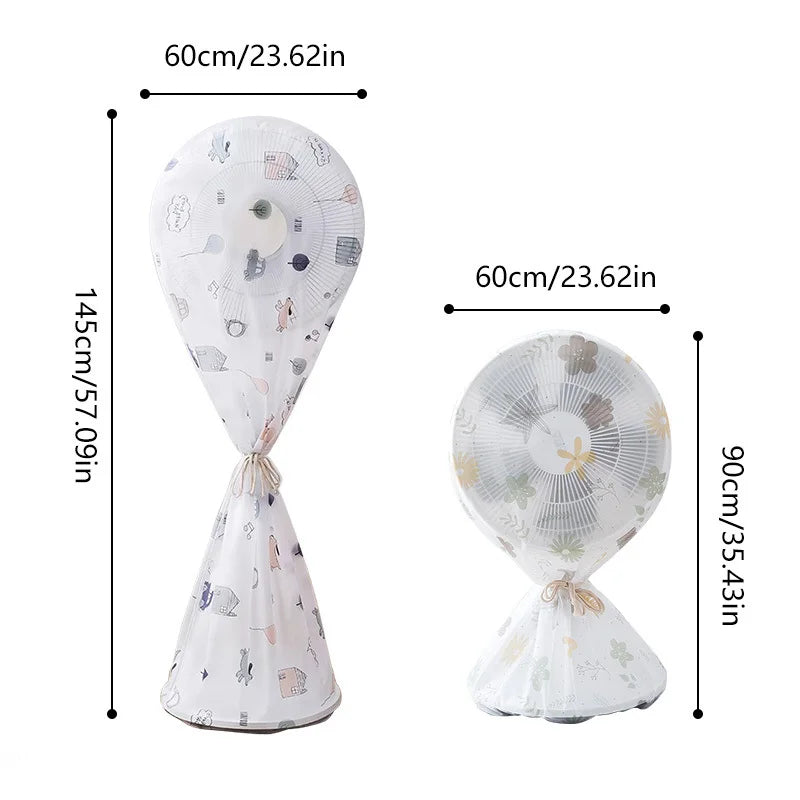 Electric Stand Fan Dustproof Cover – Waterproof & Washable Fan Dust Cover Axl