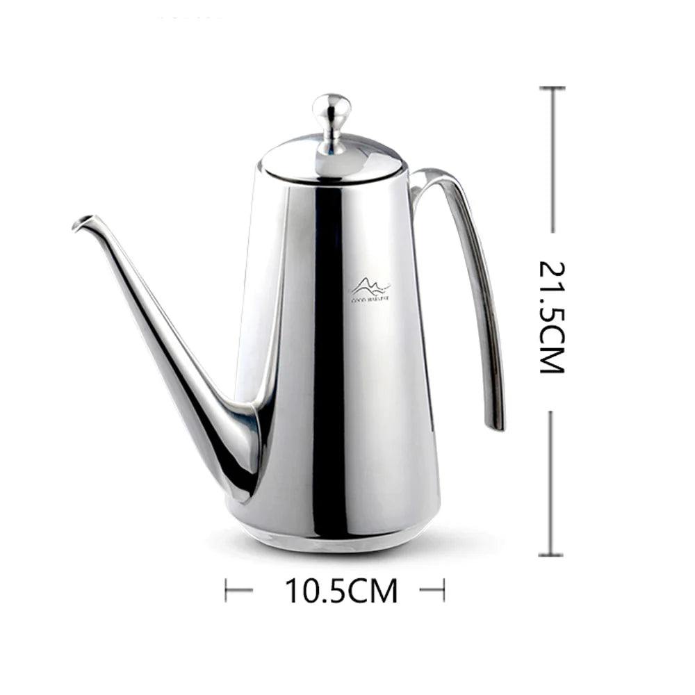 SUS304 Stainless Steel Oil Dispenser Bottle – Leakproof Cruet Oil Dispenser Bottle Axl 1000ML