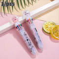 Kawaii Christmas Ballpoint Pens – Multicolor Novelty Biro Set Novelty Ballpoint Pens Axl 2pcs Cat