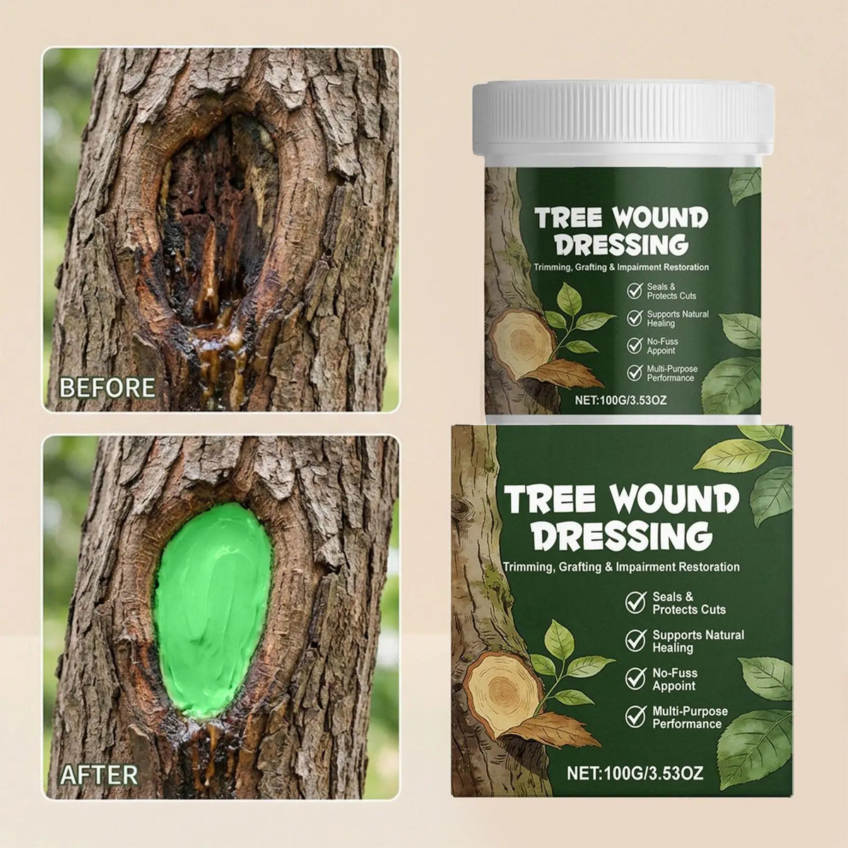 Waterproof Tree Pruning Sealer – 100g Wound Dressing Kit Tree Pruning Sealer Axl
