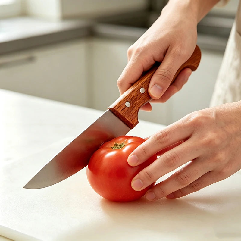Wood Handle Boning Knife – Stainless Steel Kitchen Chef Knife Boning Chef Knife Axl