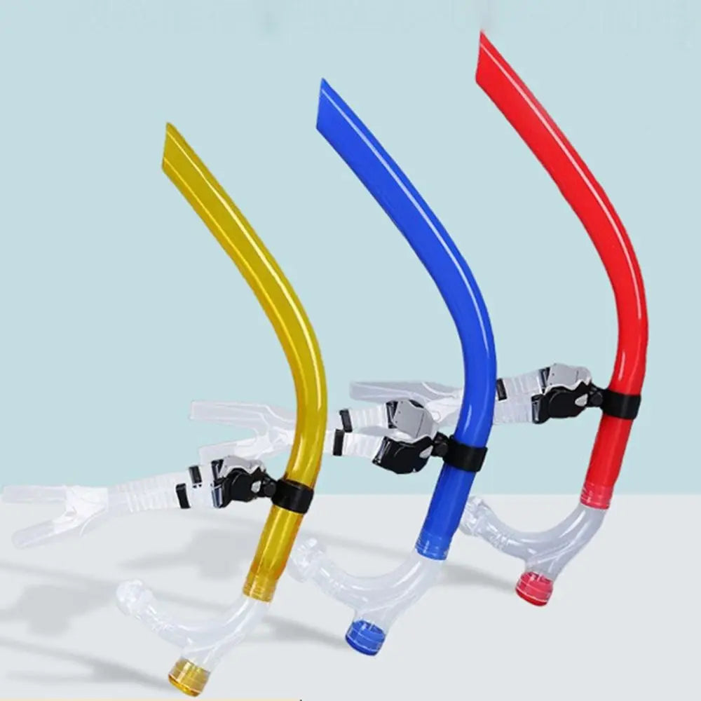 Adjustable Swim Training Snorkel – Soft Silicone Center Mount Swim Training Snorkel Axl