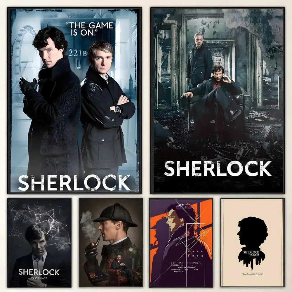 Sherlock Holmes HD Wall Poster – Waterproof Sticky Art Print Wall Art Poster Axl