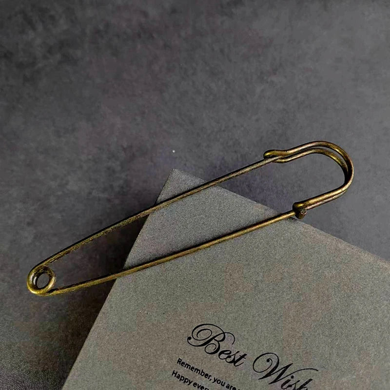 Retro Bronze Large Metal Safety Pins for Clothing & Scarves Metal Safety Pins Axl A3