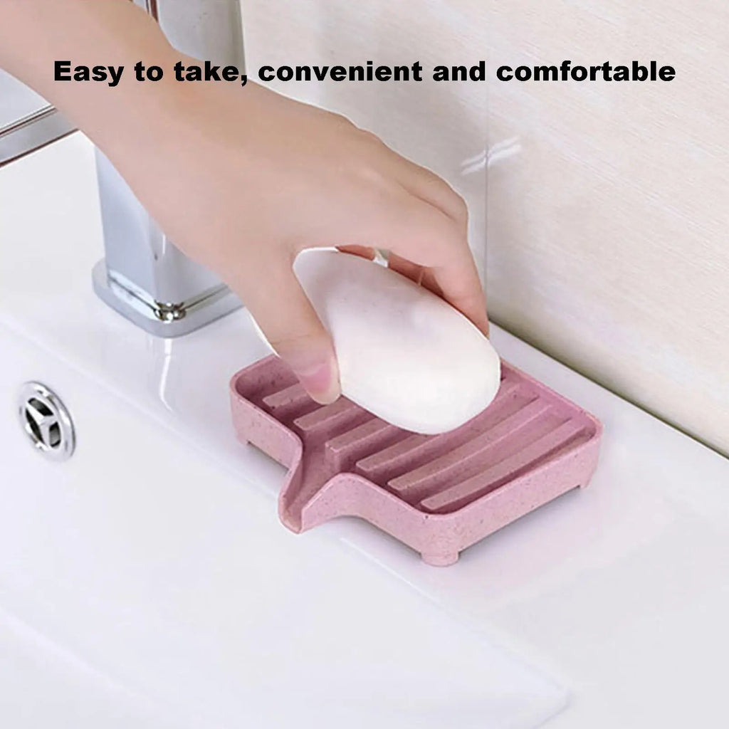 Drain Soap Dish & Sponge Holder Tray – Kitchen & Bathroom Soap Dish Tray Axl