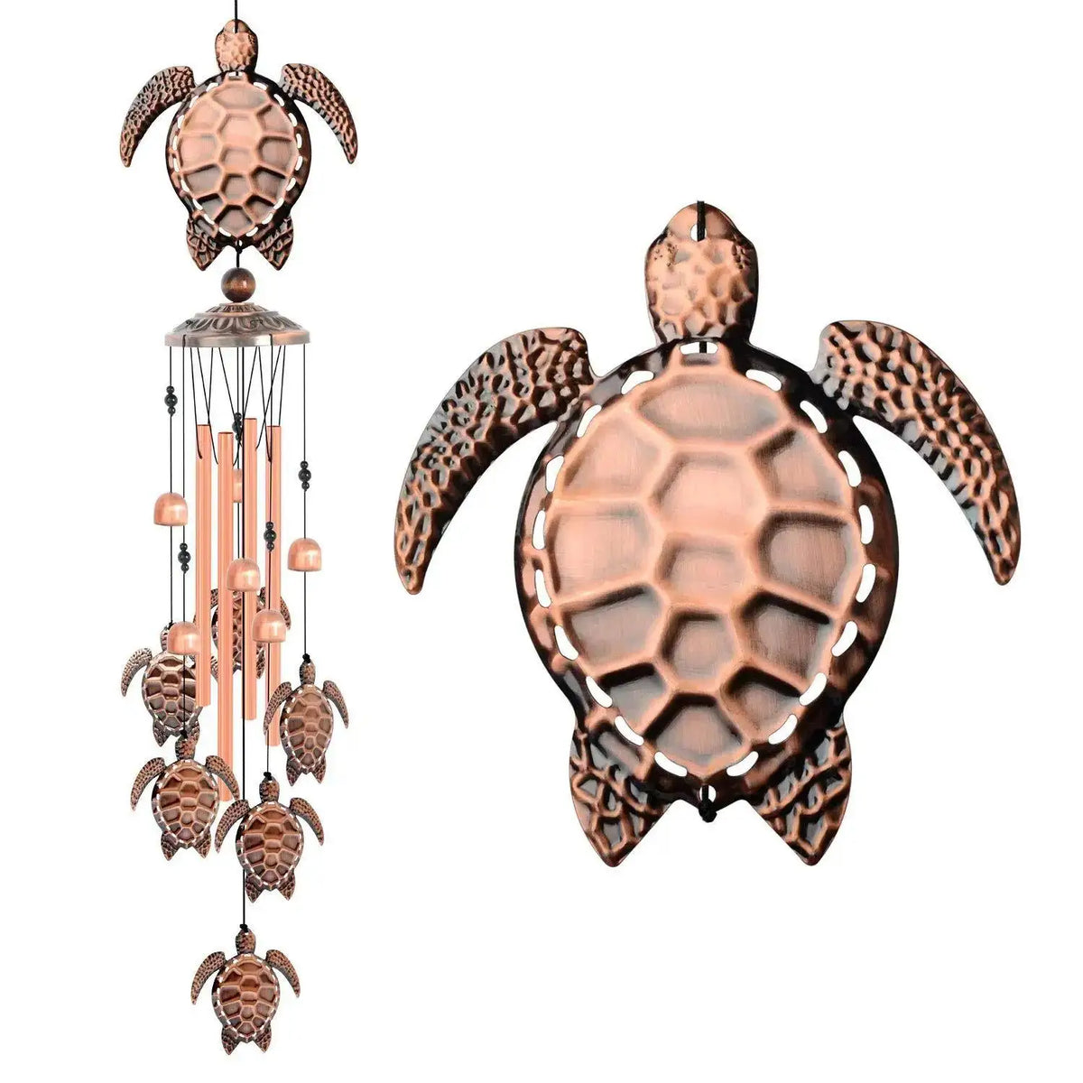 Metal Wind Chimes – Turtle, Butterfly & Dragonfly Garden Decor Garden Wind Chimes Axl