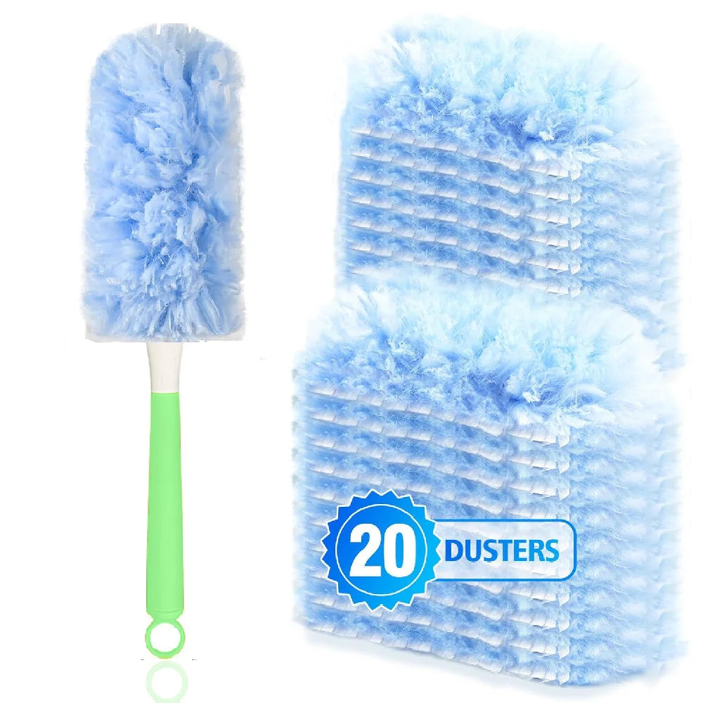 Microfiber Duster Refills 10-Pack – 360° Rotating, Unscented Duster Refills Axl 10pcs
