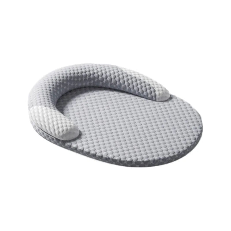 Polka Dot Cooling Dog Bed – Washable Oval Pet Mattress Cooling Dog Bed Axl Grey 1pc 90x75cm