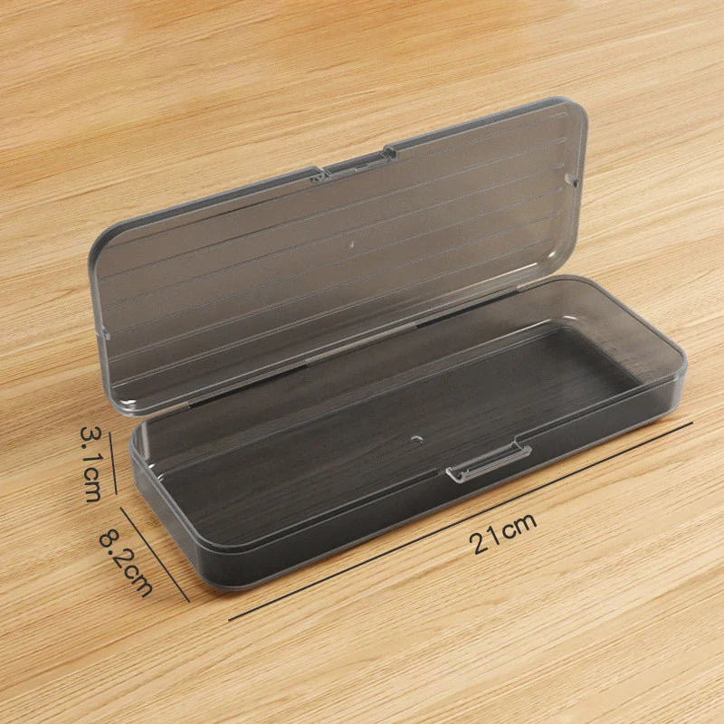 Transparent Makeup Brush Organizer – Large Capacity Storage Box Cosmetic Organizer Box Axl S Black