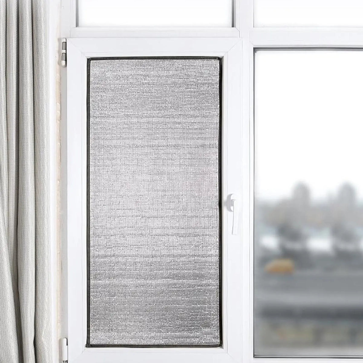 Double-Sided Aluminum Foil Window Insulation Film | Heat Shield Window Insulation Film Axl