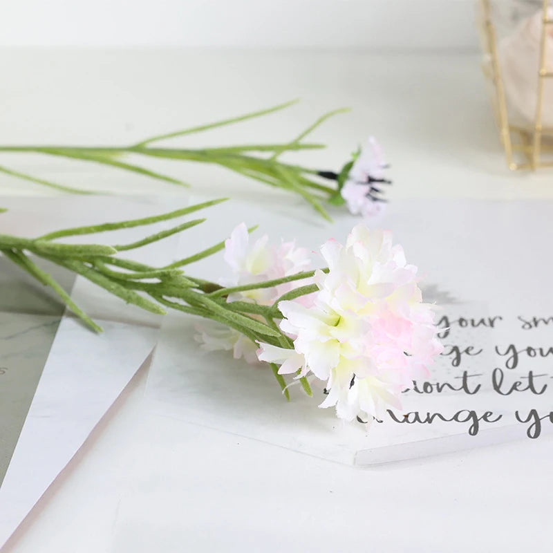 Silk Cornflower Artificial Flower Stem 70cm – Home & Wedding Artificial Flower Stem Axl A3