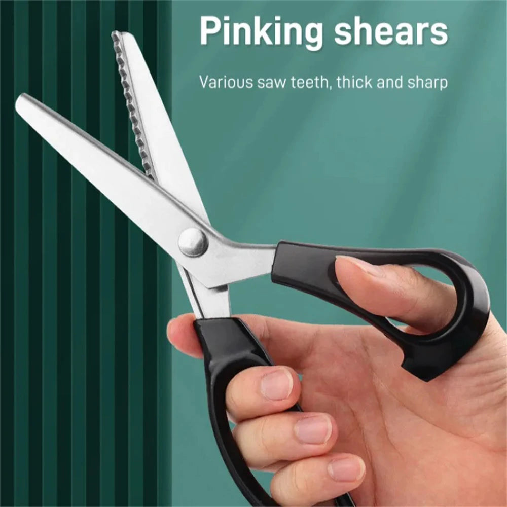 Zigzag Pinking Shears – Stainless Steel Fabric & Lace Scissors Pinking Shears Axl