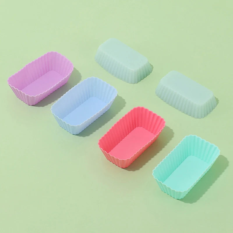 Silicone Rectangular Reusable Baking Mold – Muffin & Cake Cup Silicone Baking Mold Axl