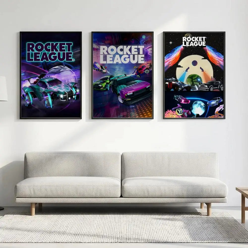 Rocket League HD Poster – Waterproof Sticky Gaming Wall Art Gaming Wall Poster Axl